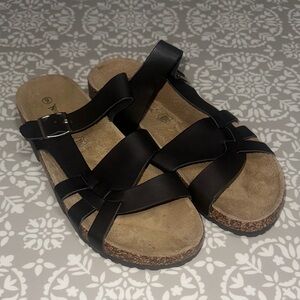 Nature Breeze Women's Black Sandals